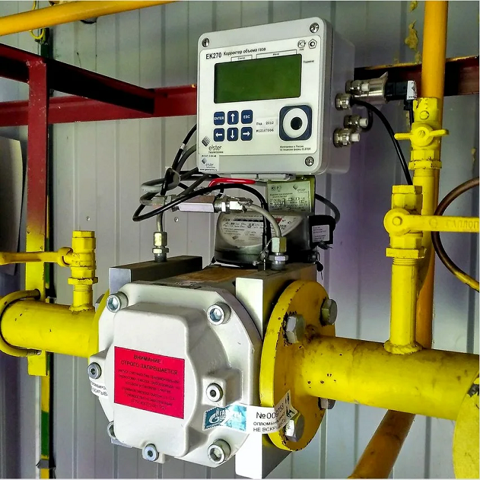 Verifica di un correttore di volume gas su banco prova